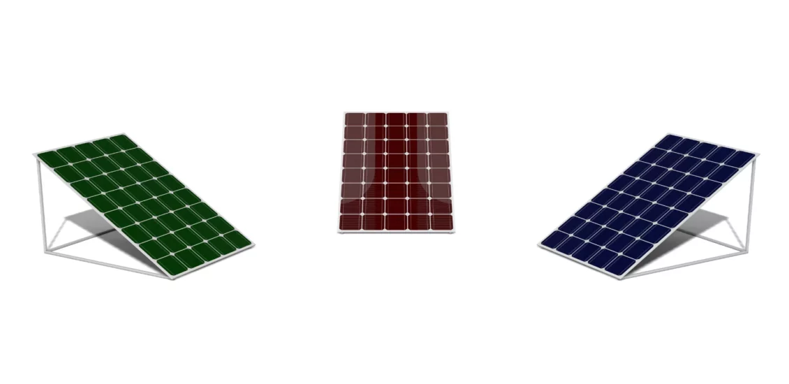What colors are solar panels